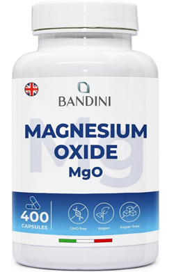 bottle of magnesium oxide supplement